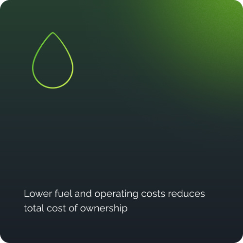 Lower Fuel and operating costs