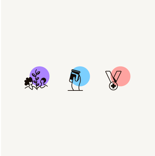 Icons design for mental health website