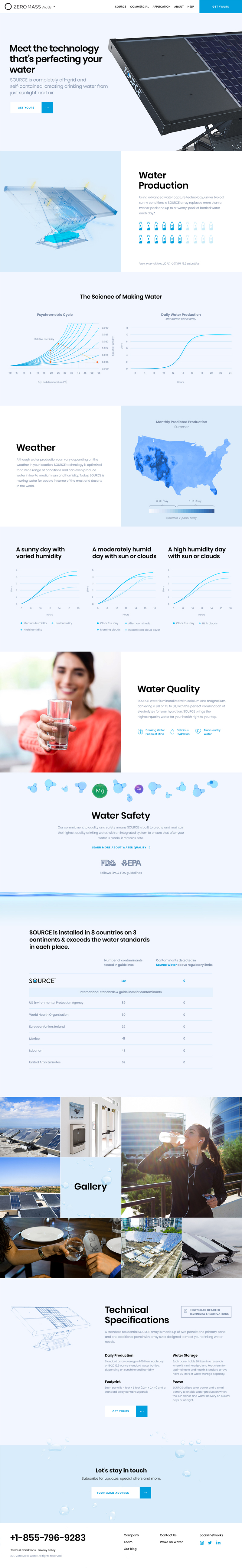 Zero Mass Water site home page