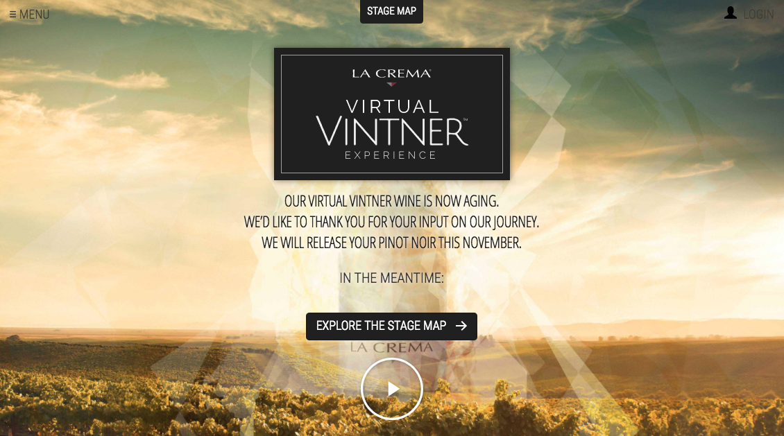 La Crema: Virtual Vintner Crowdsourcing Campaign, 2014