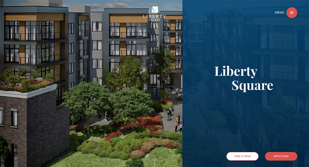 Liberty Square's Home Page Design and Development