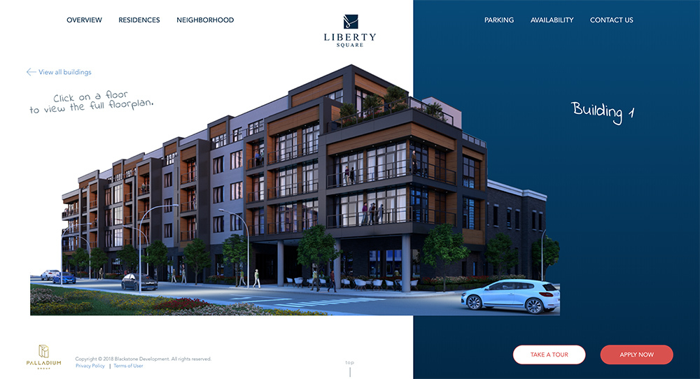 Liberty Square's Inner Pages Design and Development