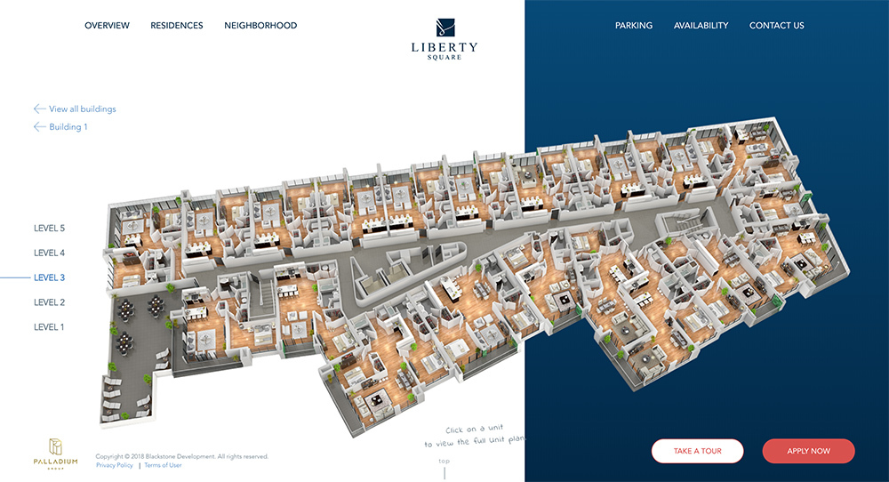Liberty Square's Inner Pages Design and Development