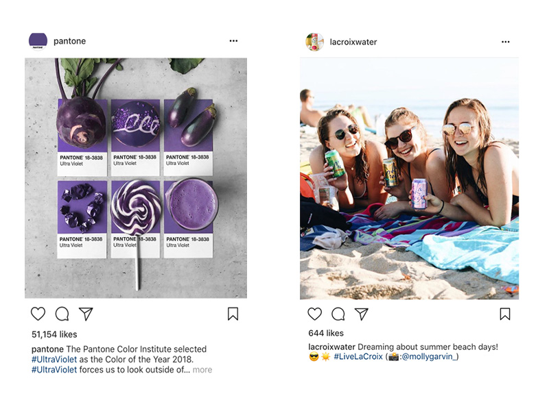 Brand personalization for Pantone and LaCroix