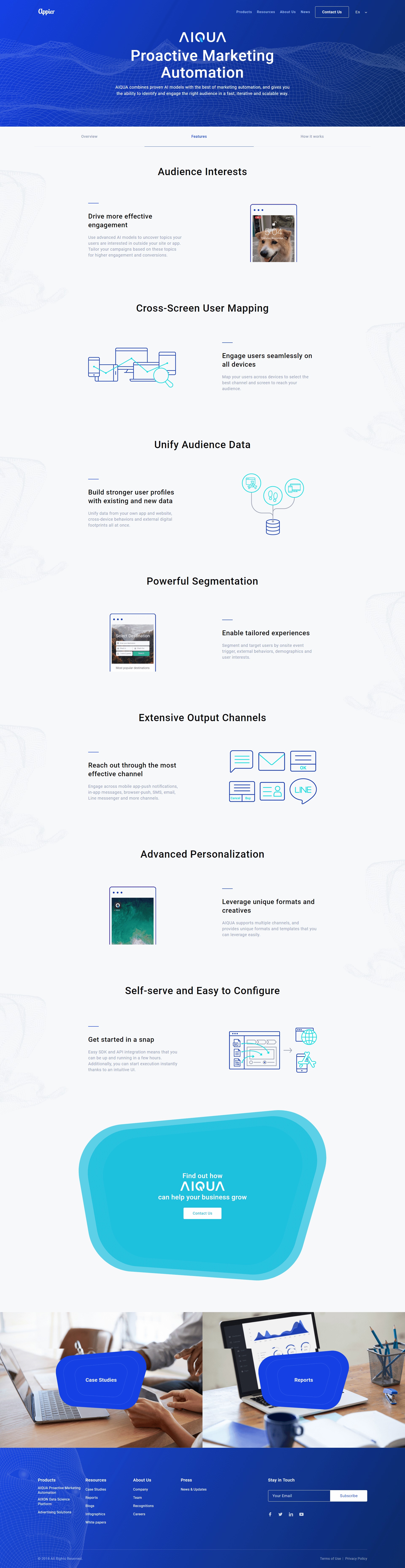 Appier Inner Page Design and Development