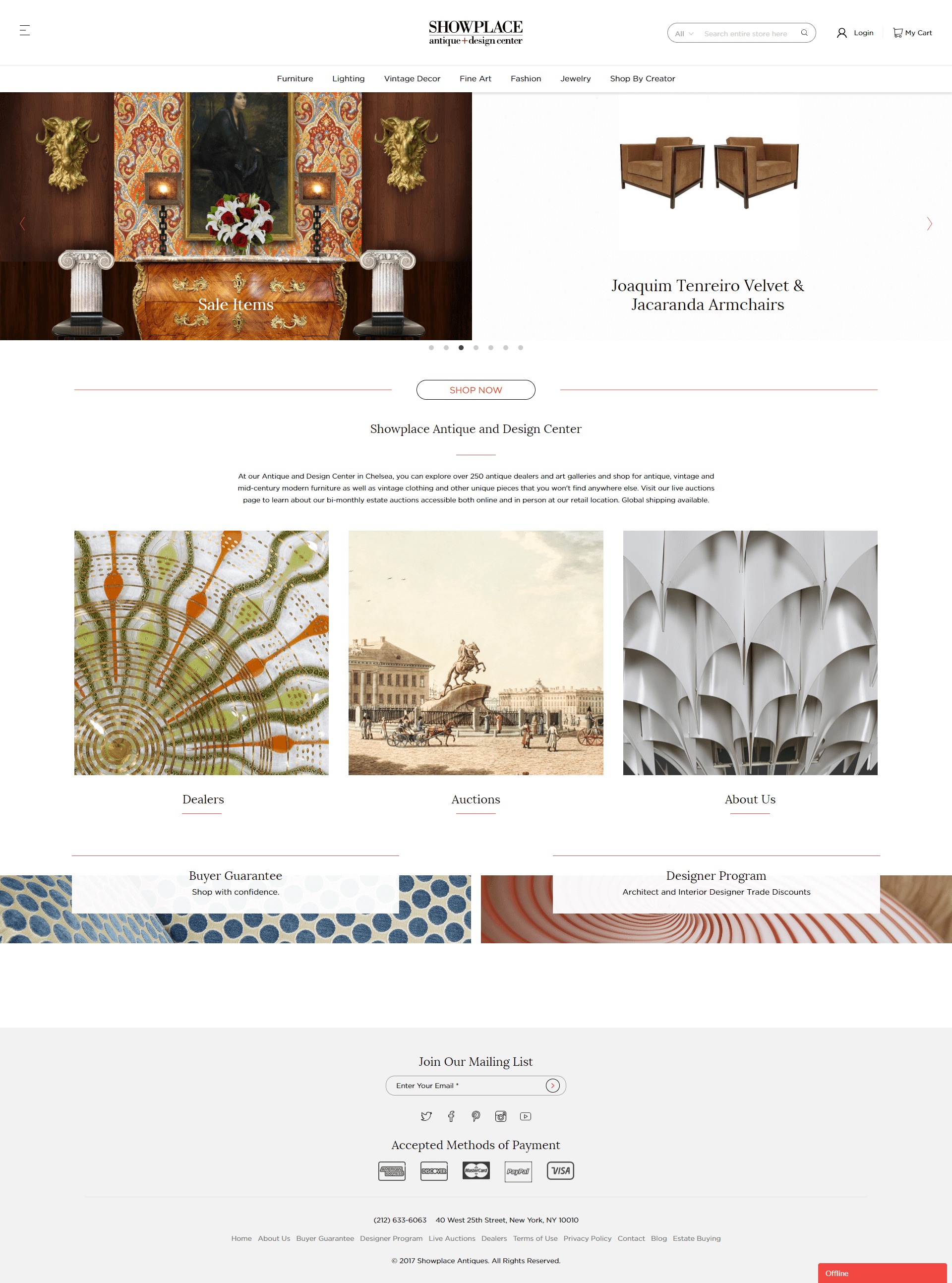Showplace Home Page Design and Development
