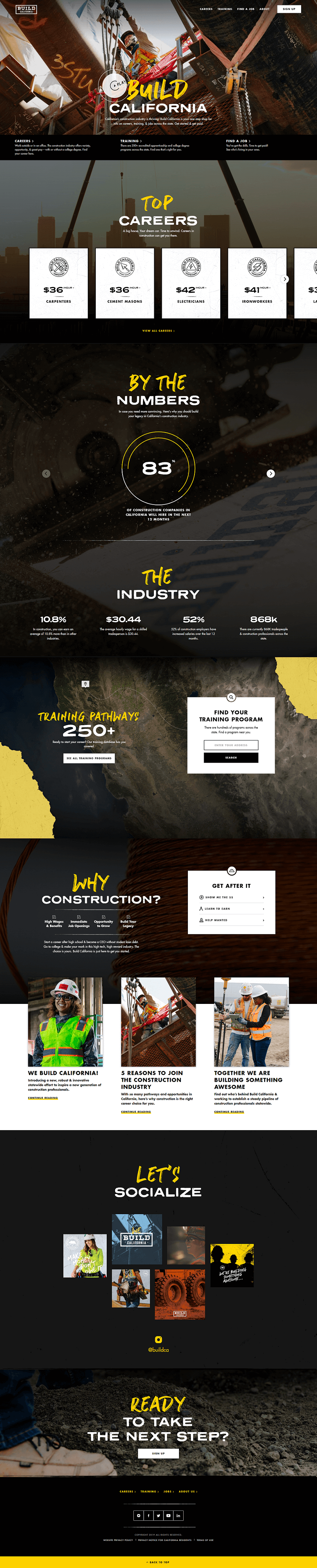 Build California site home page