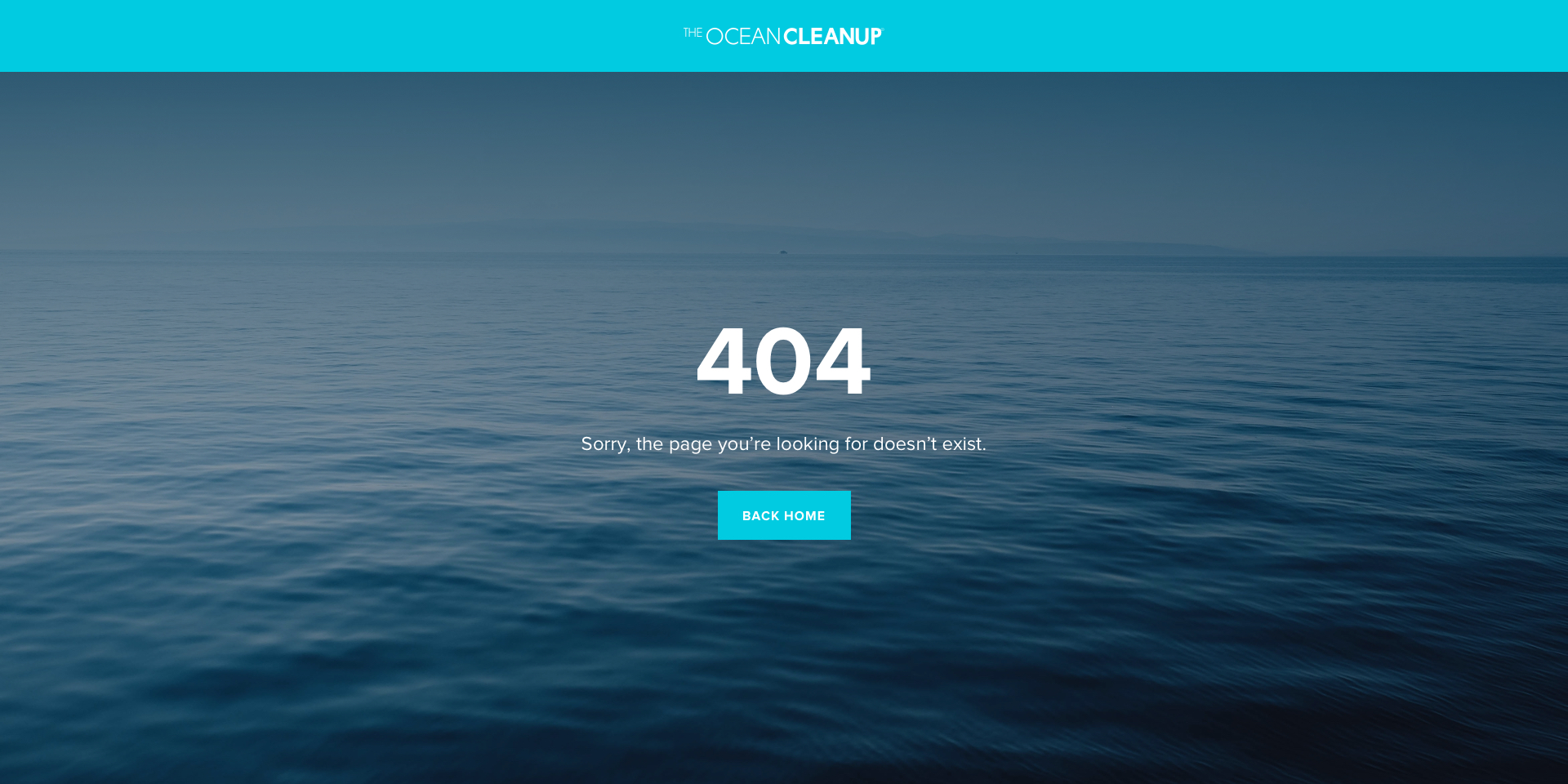 The Ocean Cleanup site inner page